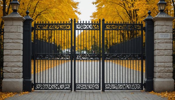 Béquilles doubles pour portails : élégance et solidité réunies